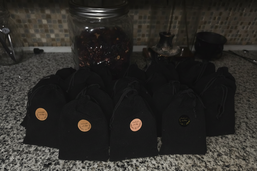 Moon & Mother Large Velvet Ritual Spell Bags — Full Collection